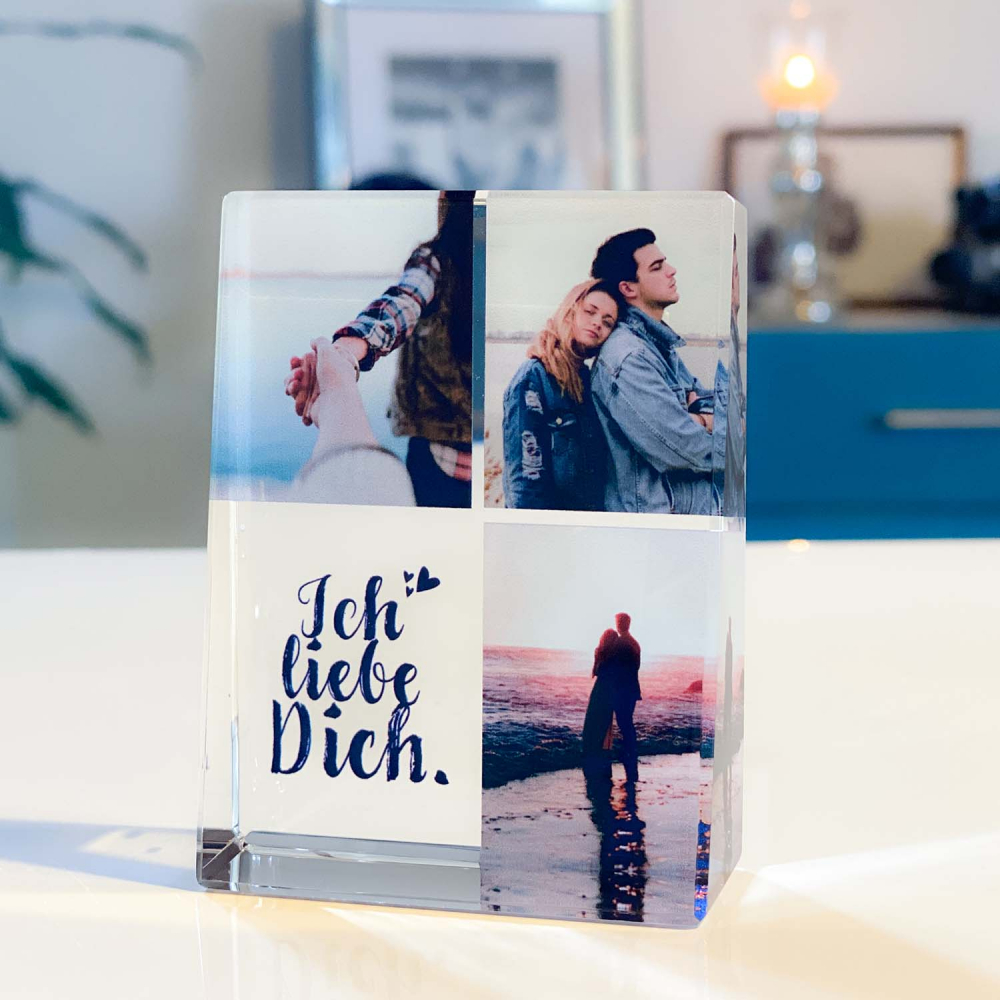 Glasframe mit Fotodruck - S hoch Glasframe mit Fotodruck - S hoch