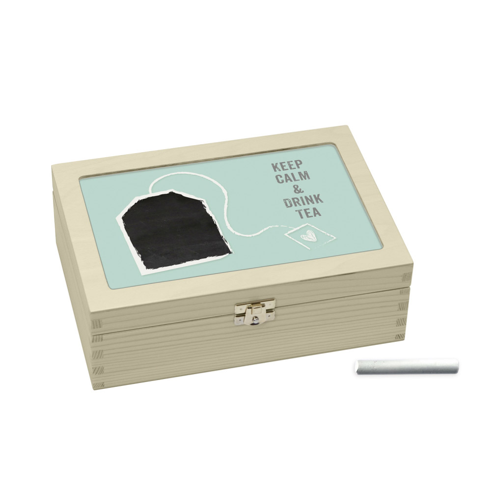 Teebox türkis Teebeutel Motiv "Teabox"