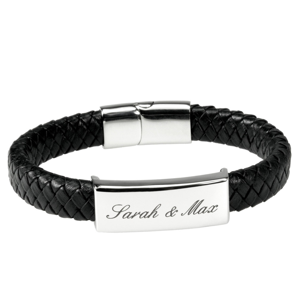 Gravur Leder Armband Herren Gravur Leder Armband Herren