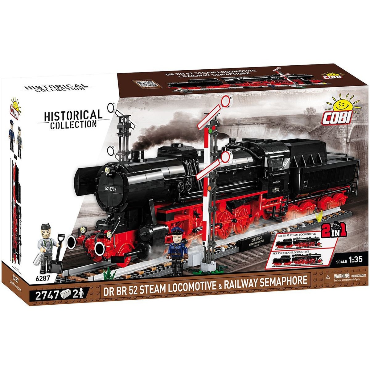 COBI DR BR 52 Steam Locomotive & Railway Semaphore