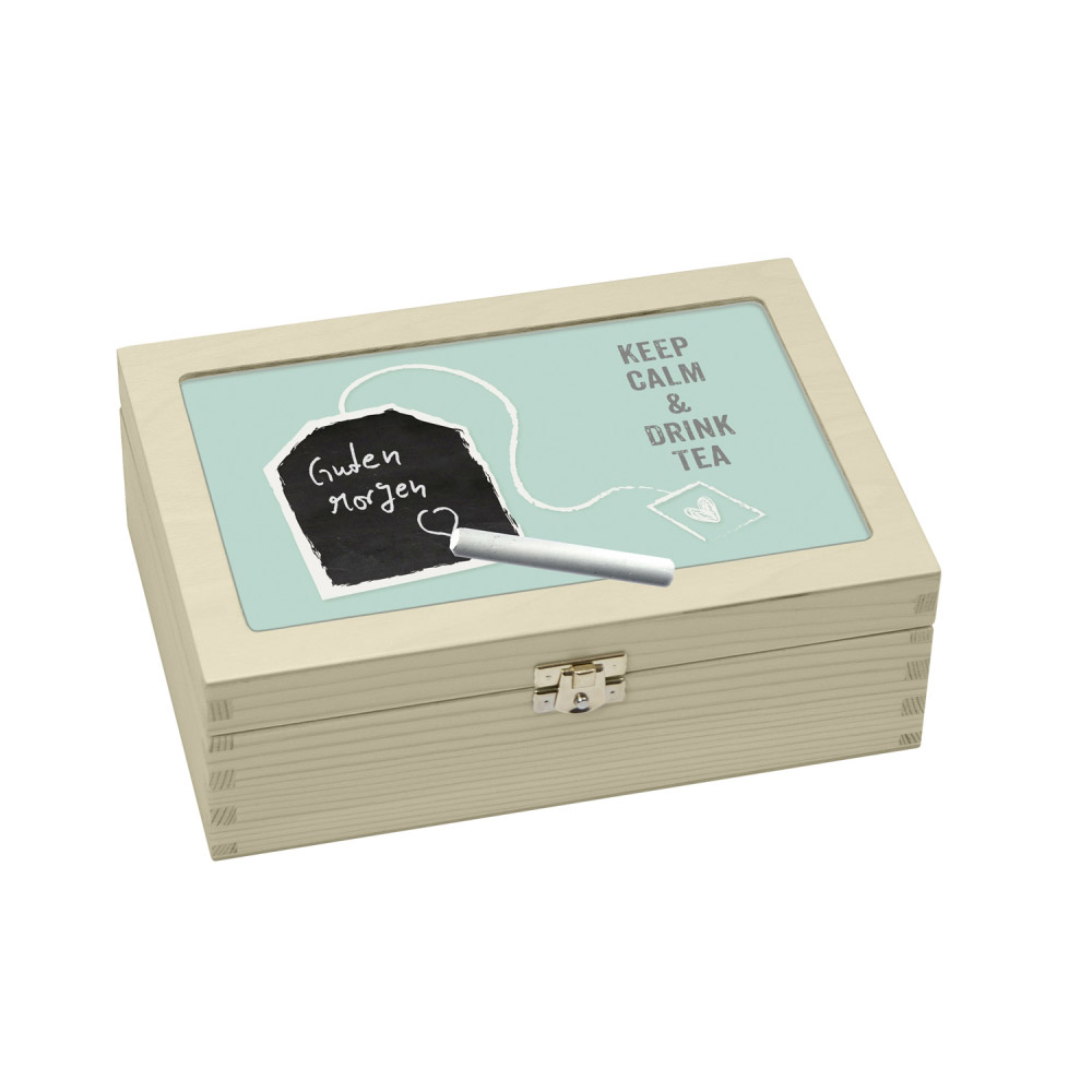 Teebox türkis Teebeutel Motiv "Teabox"