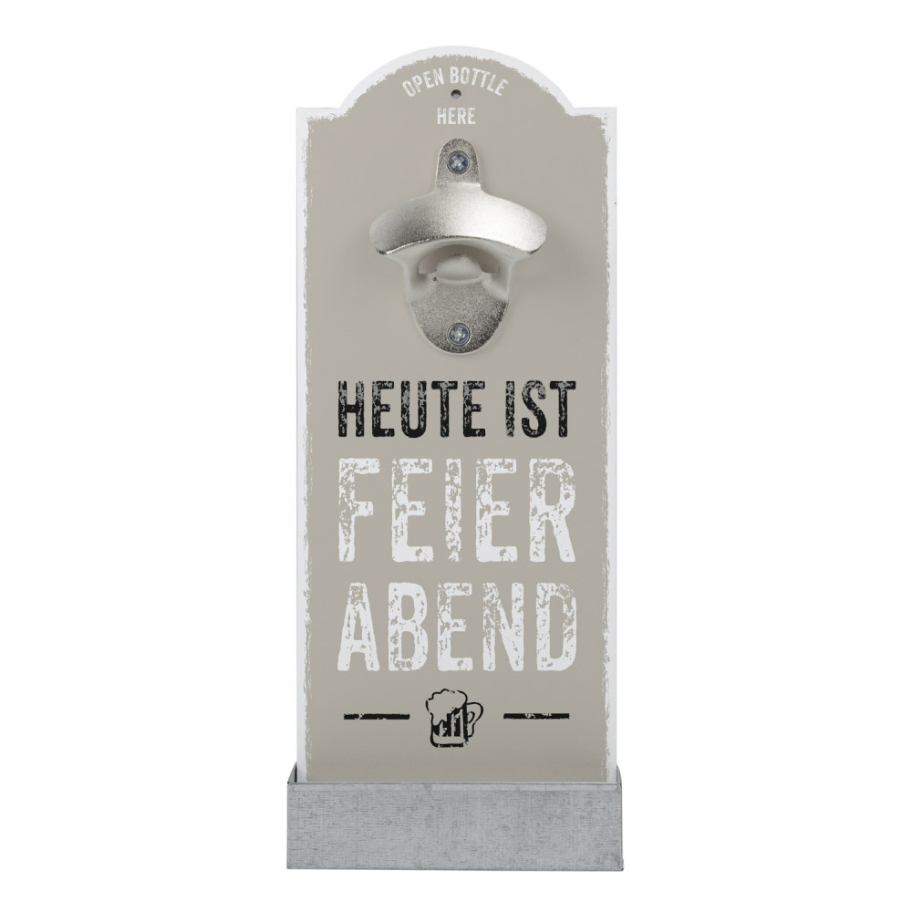 Wand-Flaschenöffner - Feierabend Wand-Flaschenöffner - Feierabend