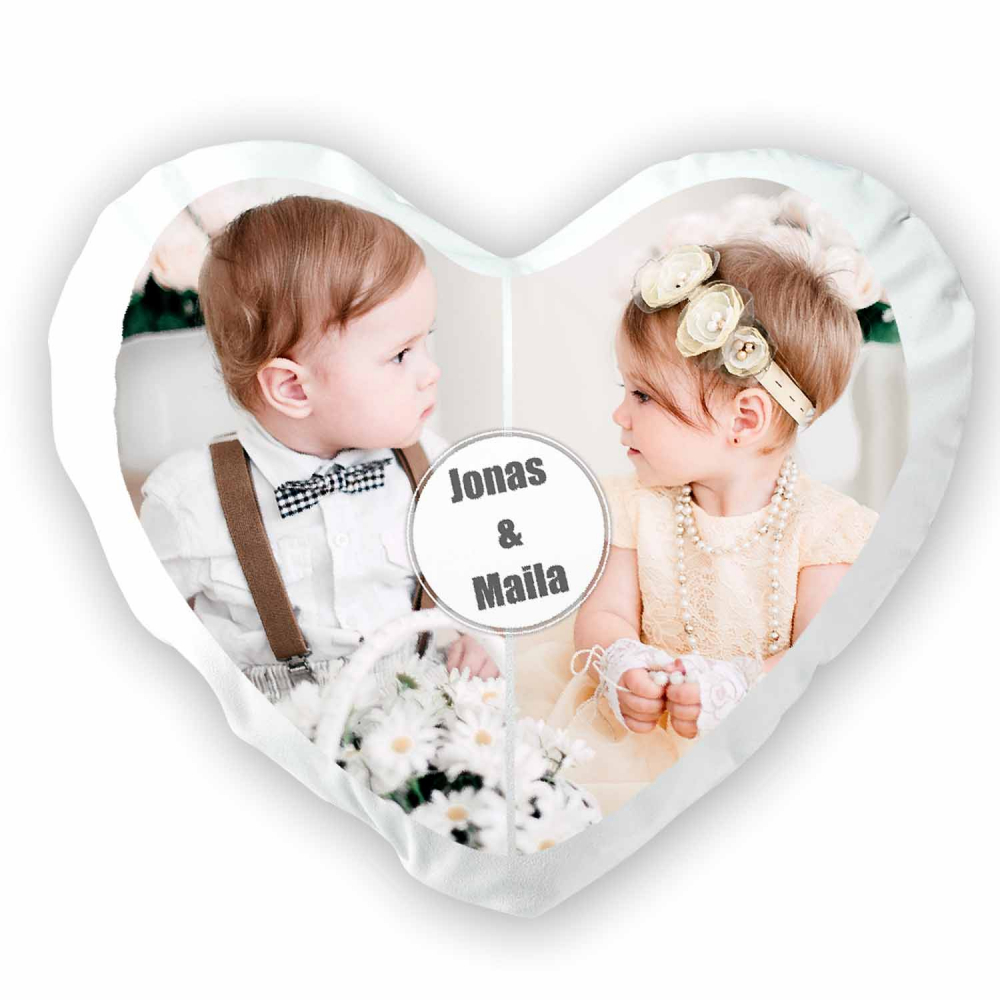 Foto Soft Kissen Herz mit eigenem Bild Foto Soft Kissen Herz mit eigenem Bild