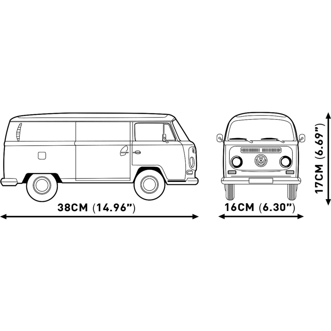 COBI Volkswagen T2a Camper Van Executive Edition