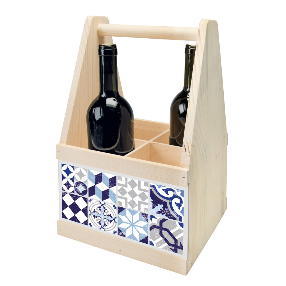 Wine Caddy MOSAIK BLAU Wine Caddy MOSAIK BLAU