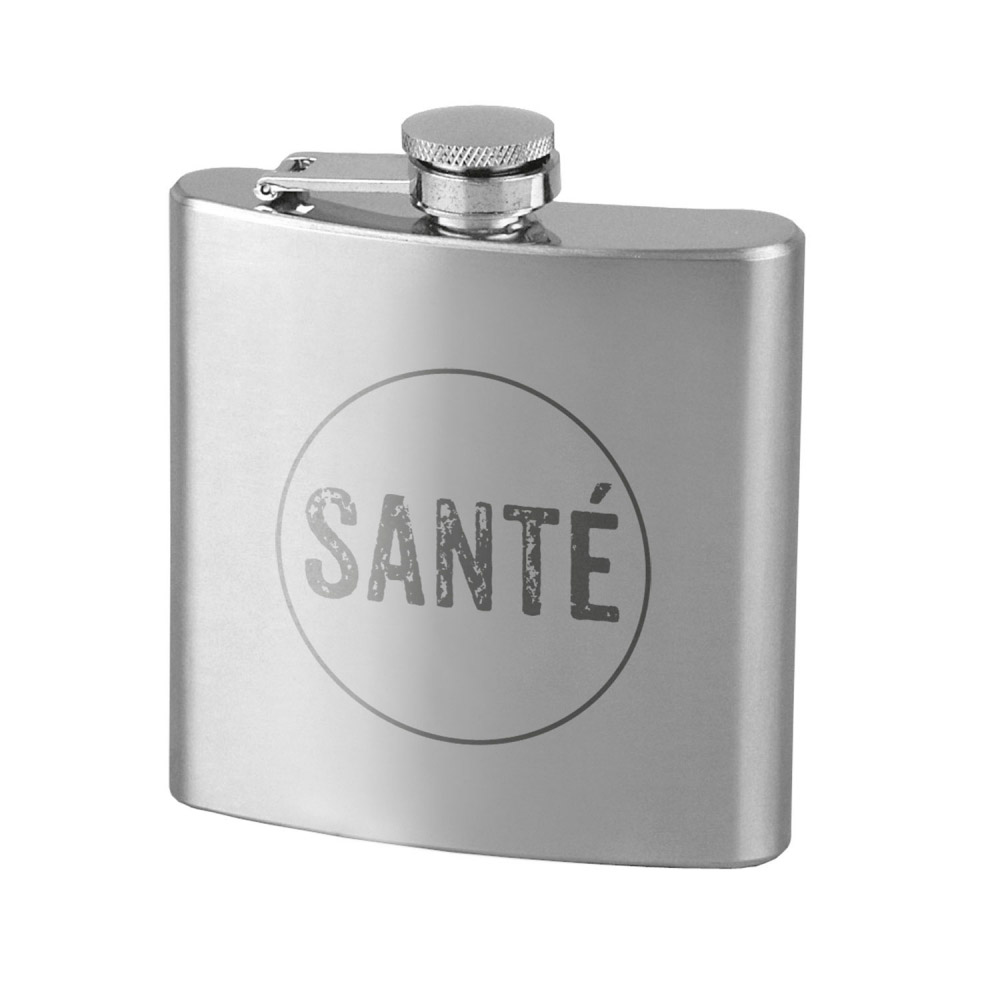 Flachmann Edelstahl "SANTÉ" Flachmann Edelstahl "SANTÉ"