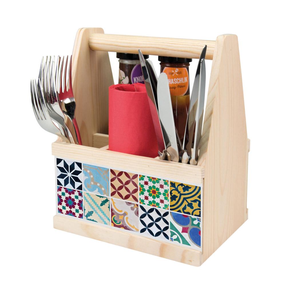 Besteck Caddy MOSAIK BUNT