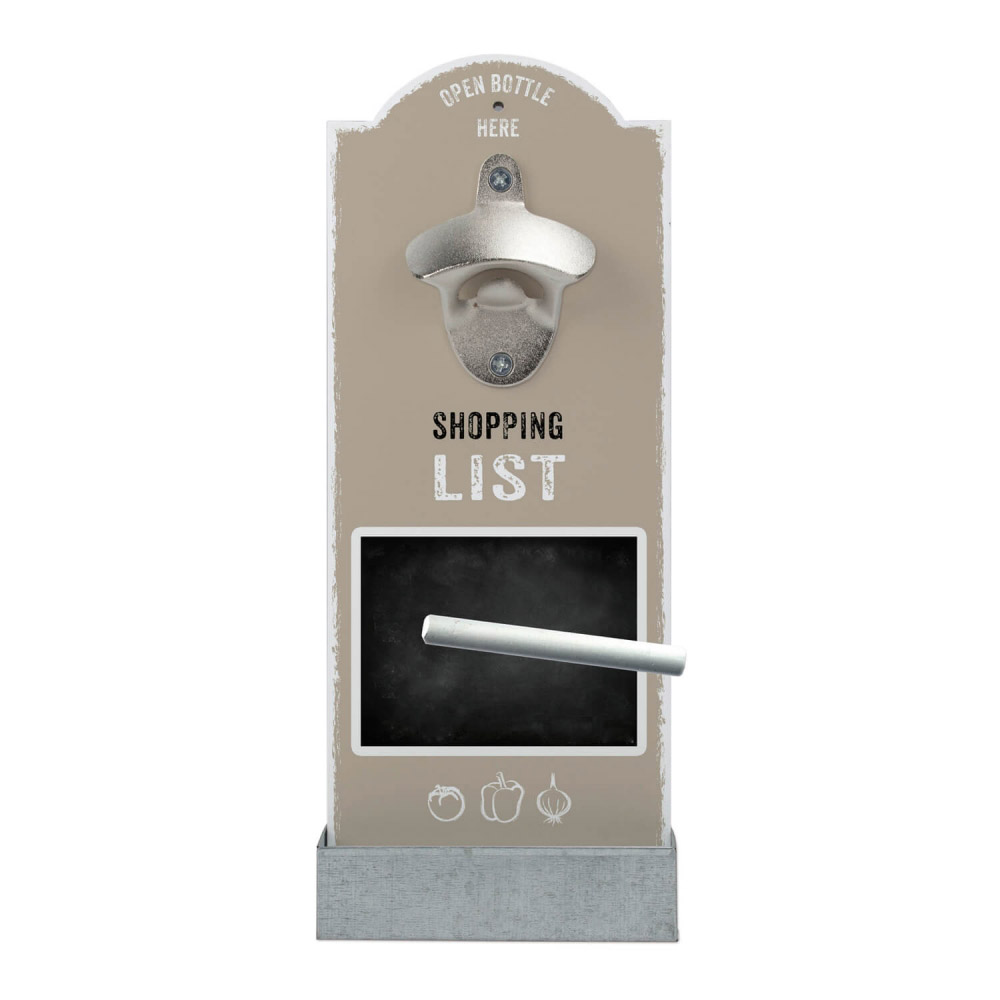 Wand-Flaschenöffner - SHOPPING LIST Wand-Flaschenöffner - SHOPPING LIST