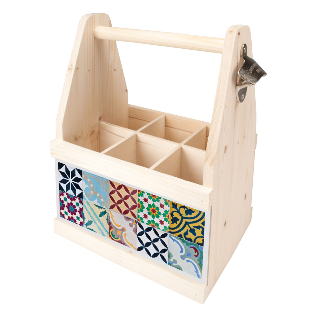 Beer Caddy - MOSAIK BUNT