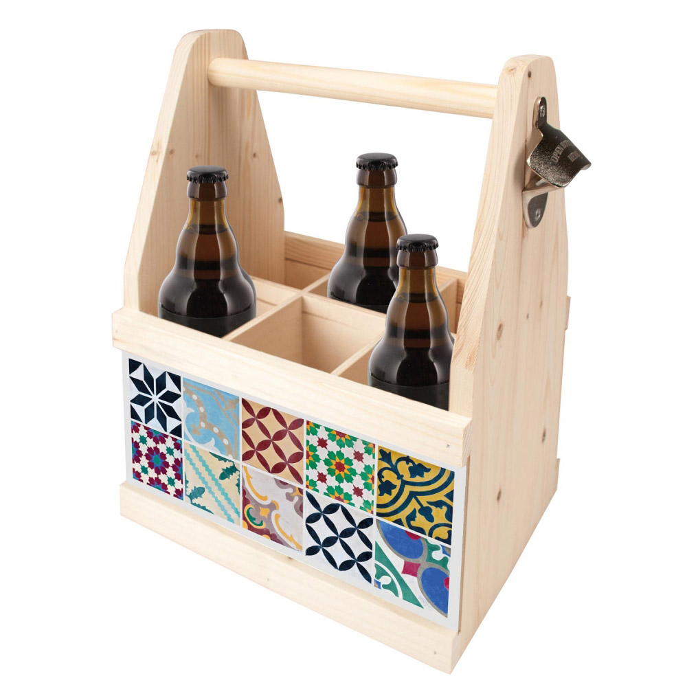 Beer Caddy - MOSAIK BUNT