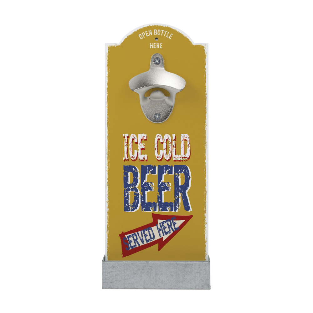 Wand-Flaschenöffner - Ice cold beer Wand-Flaschenöffner - Ice cold beer