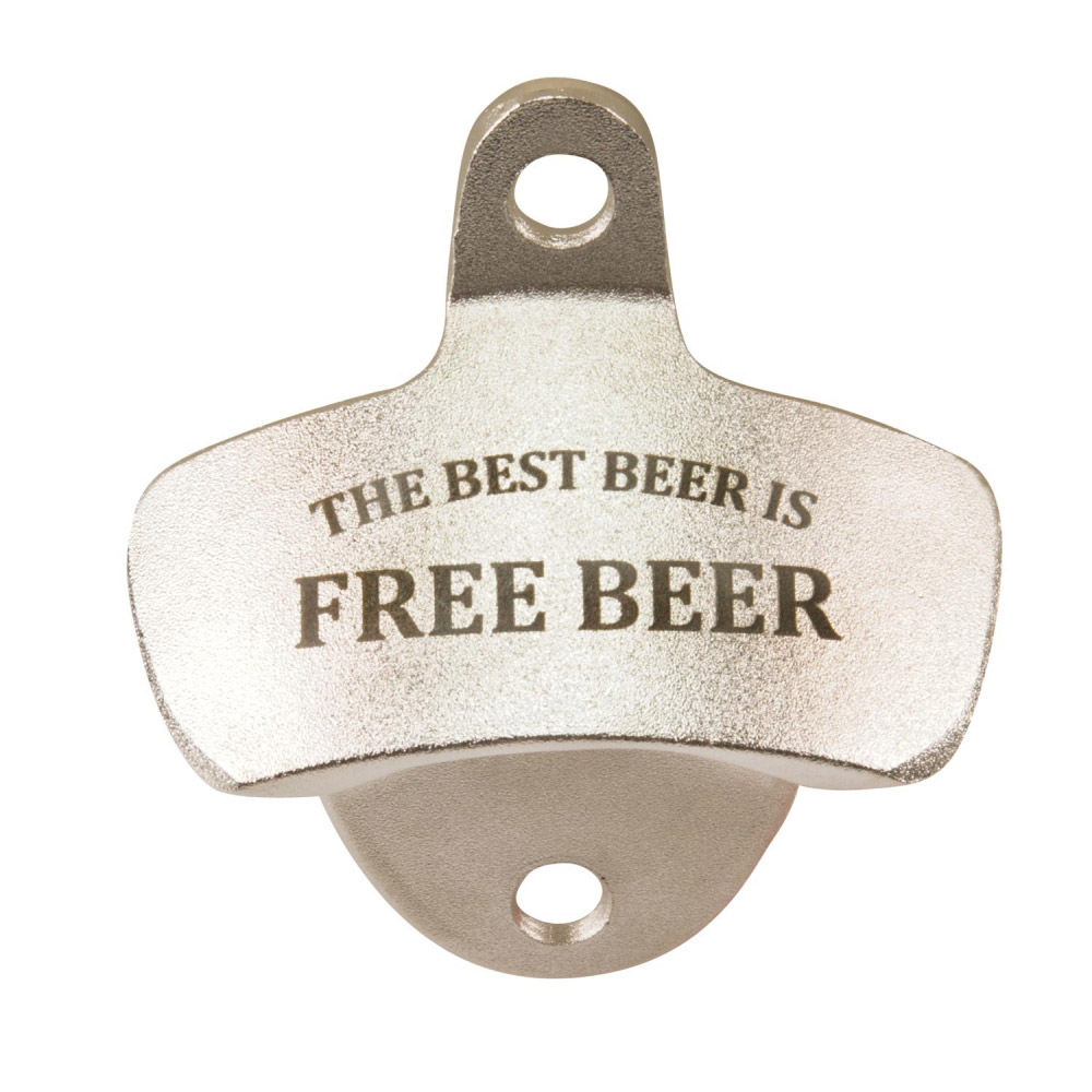 Wand-Flaschenöffner "Free Beer" Wand-Flaschenöffner "Free Beer"