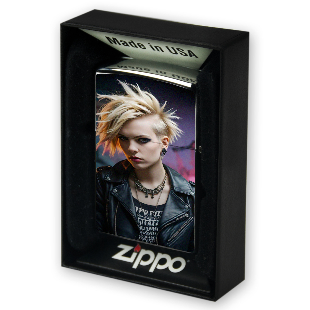 Personalisierte Zippo Feuerzeuge verchromt UV-Druck Geschenkidee