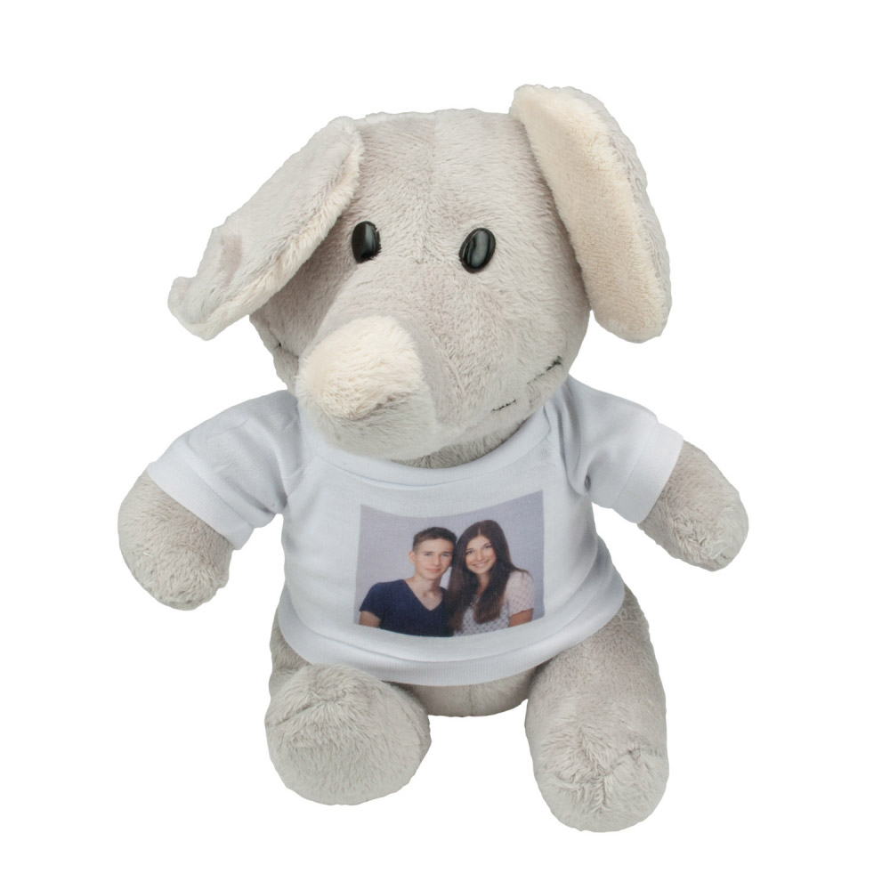 Stofftier - Elefant mit Foto Stofftier - Elefant mit Foto