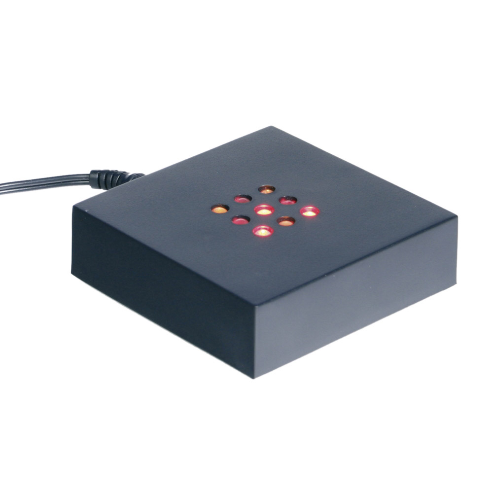 Leuchtsockel - bunte LEDs 70x70x20mm Leuchtsockel - bunte LEDs 70x70x20mm