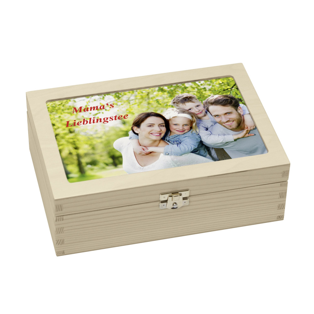 Teebox personalisiert mit Foto Teebox personalisiert mit Foto