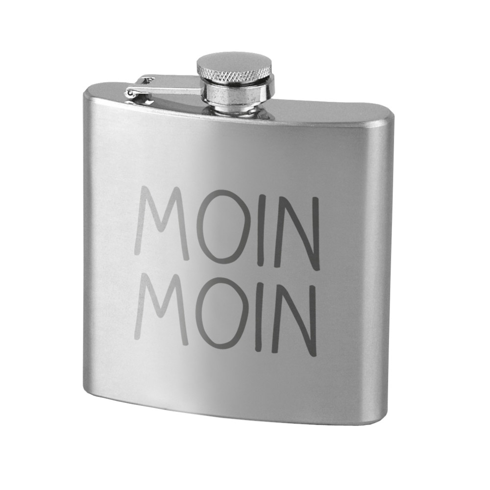 Flachmann Edelstahl MOIN MOIN Flachmann Edelstahl MOIN MOIN