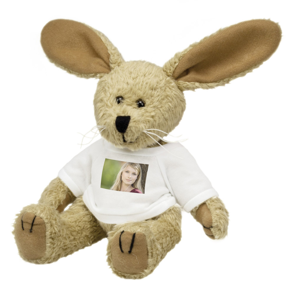 Stofftier - Hase mit Foto Stofftier - Hase mit Foto